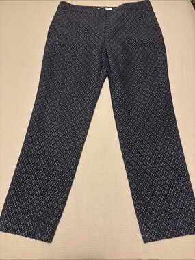 Gerard Darel Navy and White Geometric Chinos size 42